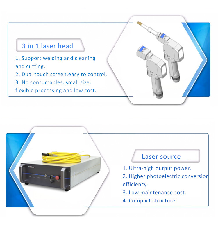 1500w 2000w Laser Cutting Welding Machine 3 In 1 Handheld Welder