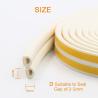 Buy cheap 9*6mm Self Adhesive Door Seal Tape 100% PP EPDM Rubber Strip from wholesalers