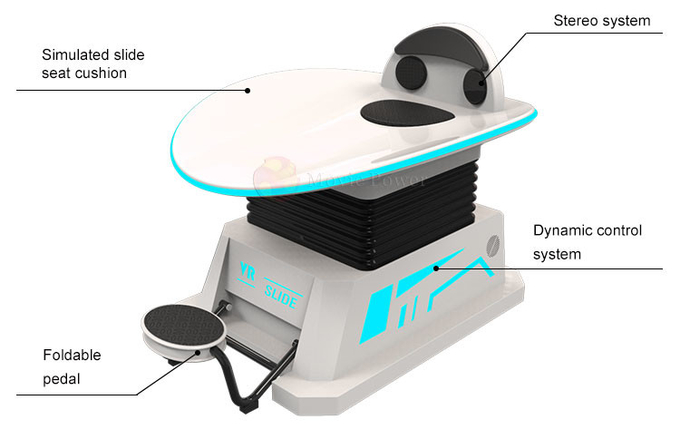 Slide 9d Vr Game Machine Motion Simulator Game Arcade Cinema 9d Skateboard For Entertainment Park