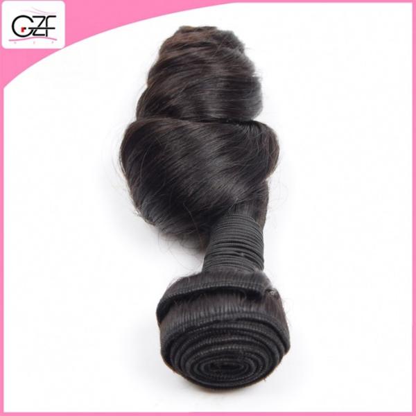 Buy cheap No Chemical Processed Peruvian Hair 6A 7A 8A Loose Wave Dyeable Virgin Hair Weave from wholesalers