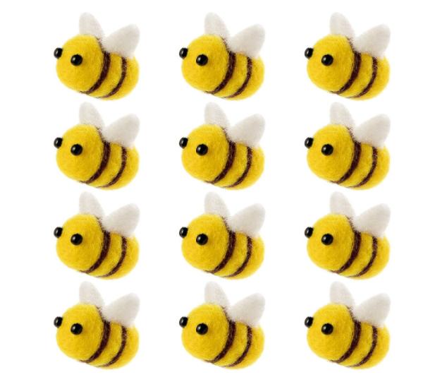 Buy cheap 2.7*2.9 Inch Wool Felt Craft Bumble Bee For Jewelry Accessory from wholesalers
