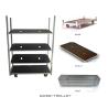 Buy cheap Standard Container Plywood Flower Logistics Flow Trolley Conventional PP Wheel Cold Galvanized Installation Is Convenien from wholesalers