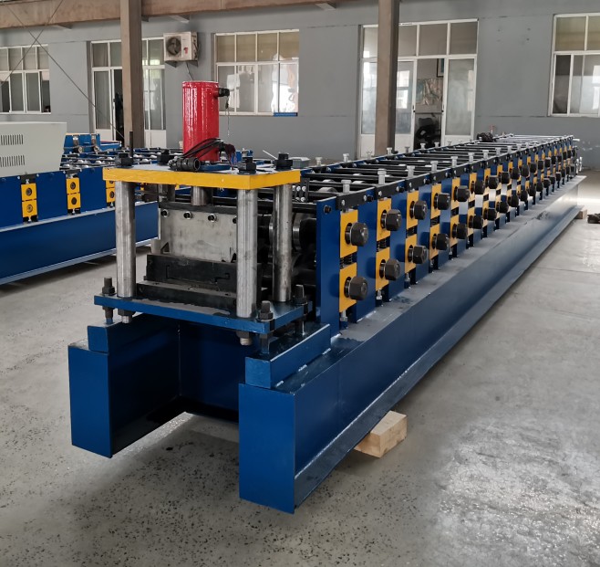 Metal Blue Door Frame Roll Forming Machine ISO 12 Stations