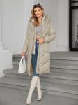 Long Women's Winter Quilted Coat Fashionable Down Jacket with Regular Fit