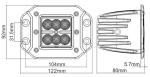 Factory cheaper led work light for tractor,SUV,JEEP,Truck HCW-L1283FC 18W