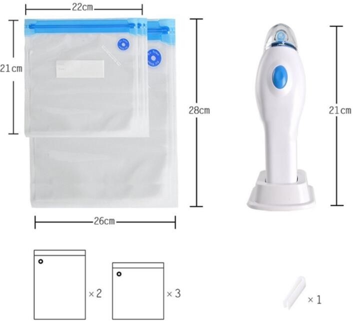 Vacuum Food Storage Bags, 2 Pack 8" x 16' Vacuum Sealer Bags Rolls, vacuum pack shrink bags vacuum bags for wholesales