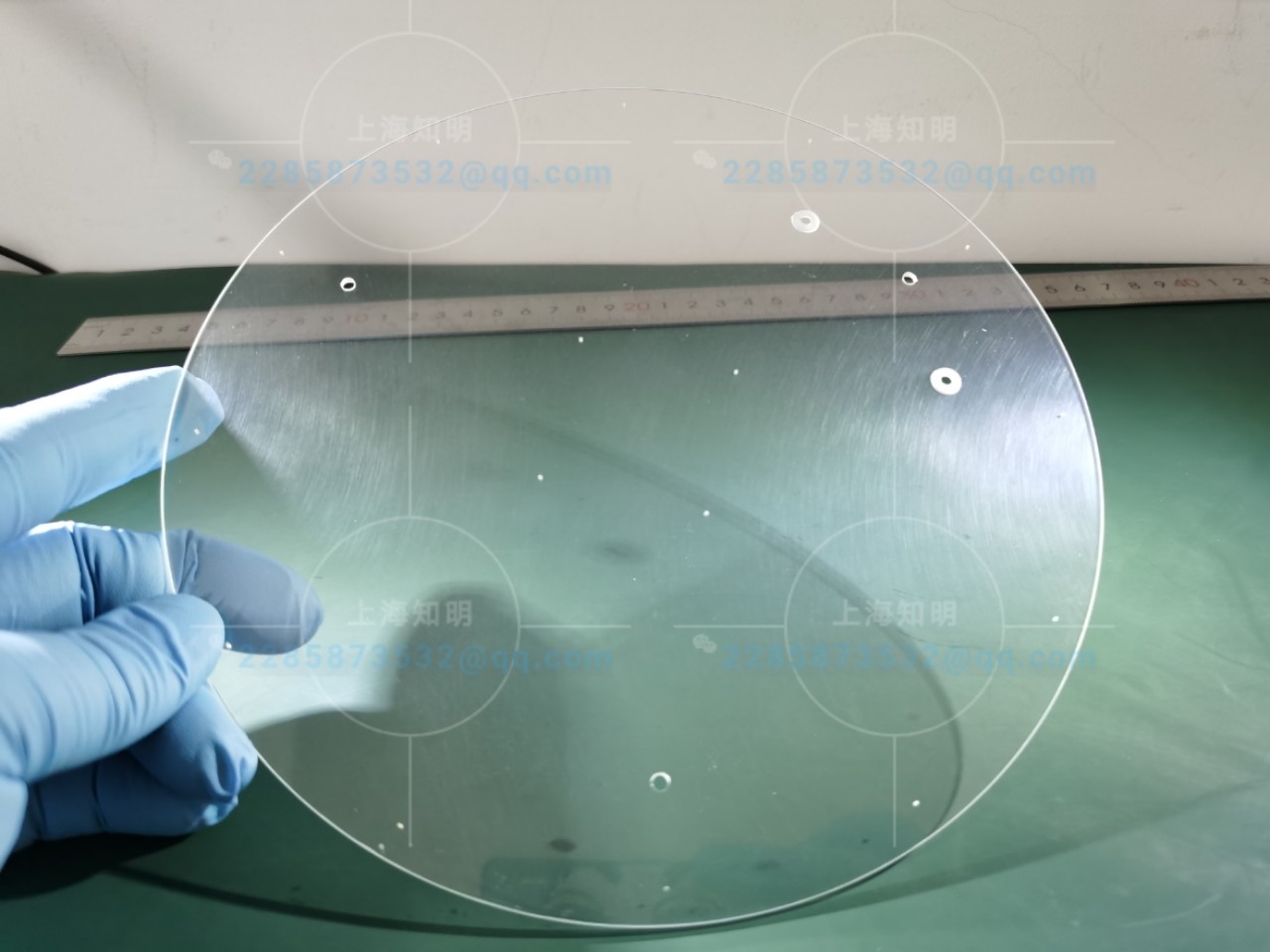 Polished Monocrystalline Al2O3 Sapphire Glass Window Customzied Size