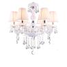Buy cheap 6 lights White Crystal chandelier Dining room Kitchen Bathroom Lamp Fixtures (WH-CY-37) from wholesalers