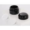 Buy cheap Glass Cosmetic Cream Jar Round Men's Skin Care Black Uv Smell Proof Container with Black Shiny Cap from wholesalers