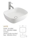 Not Breeding Bacteria Above Counter Bathroom Wash Basin Pink Easy Clean Ceramic