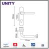 Buy cheap Stainless Steel Fire Door Lever Handle EN1906 and EN1634 Satin Finish from wholesalers