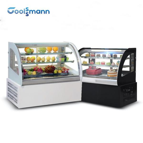 Buy cheap LED Indoor Cake Display Showcase , Supermarket Glass Bread Display Cabinet from wholesalers