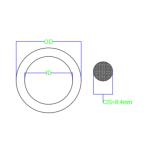 Buy cheap Black Round Rubber Seal Ring O Shaped 90 Shore A JIS P Standard 209.5x8.4 from wholesalers
