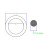Buy cheap Black Round Rubber Seal Ring O Shaped 90 Shore A JIS P Standard 209.5x8.4 from wholesalers