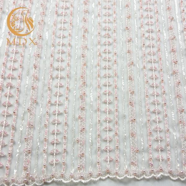 Buy cheap MDX 3D Bridal Lace Fabrics 20% Polyester Lace Material For Dress from wholesalers