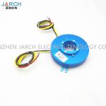 Through Bore Pan Cake Slip Ring ID 12.7mm 0.5'' Silver Plated Copper Lead Wire