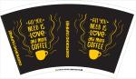 Eco-friendly PE Coated Paper Cup Fan With 6 Colors Flexo Printing