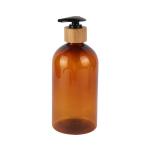 200ml 300ml 500ml Cosmetic Lotion Bottle 7oz 10oz 16oz Refillable Amber PET