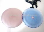 10 Inch Transparent Edge Tinting Color Glass Charger Plates