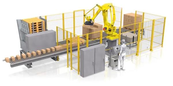 Buy cheap Bottle Box Automatic Palletizer Machine For Bags Animal Feed Poultry Pellet from wholesalers