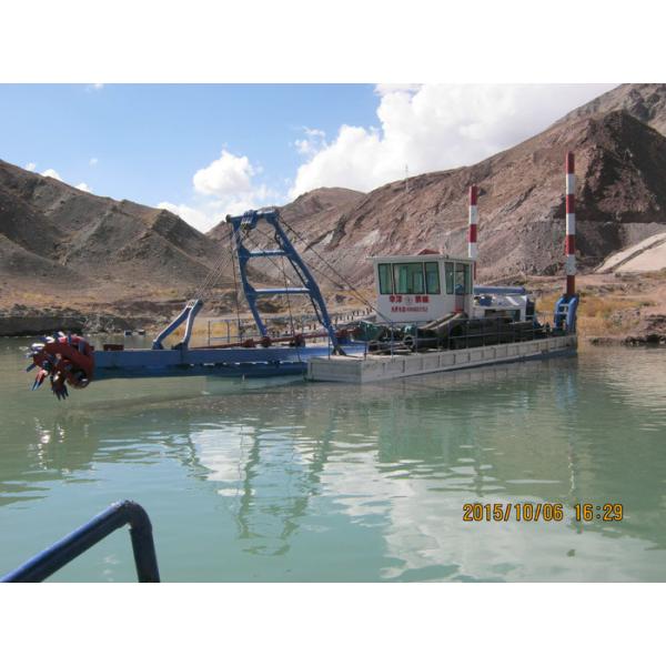 12inch River Dredging Equipment Machine White Color Mud Dredging Boat 16kw