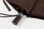 Brown Small Automatic Umbrella , Mini Auto Open Compact Travel Umbrella