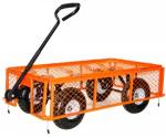 Customized Wooden Mesh Cart / Wagon / Four Wheel Cart for Customer Requirements