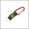 Buy cheap Eco customed promotional printed logo mug carabiners keychain keyrings with compass from wholesalers