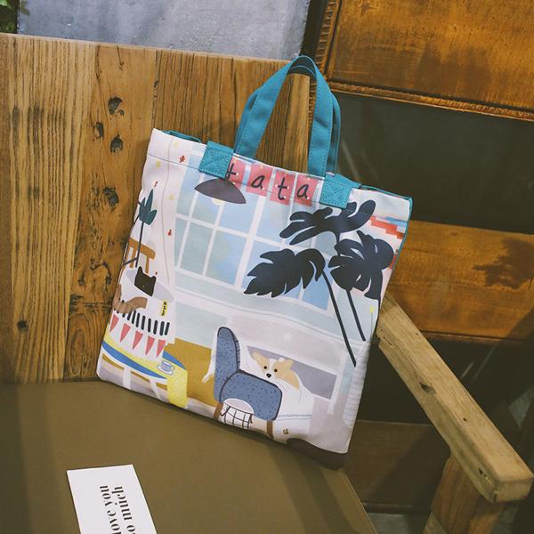 Buy cheap Japanese lovely art canvas single-shoulder bag spray figure cross-body bag small fresh cartoon lady bag from wholesalers