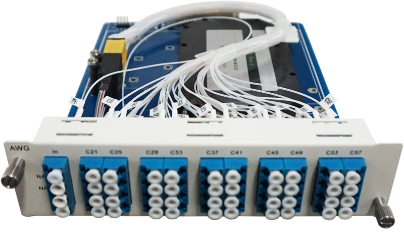 Optics 40 Channel DWDM Mux Demux AAWG Modules 100Ghz C21-C60 For Data Center