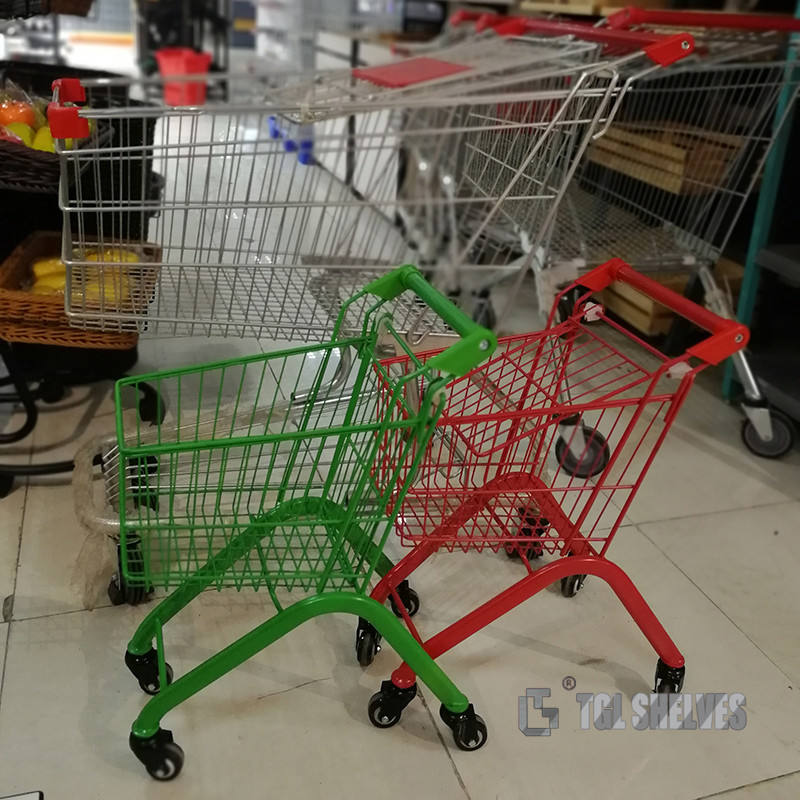 20 Litres Cute Plastic Kids Shopping Cart Children Shopping Trolley