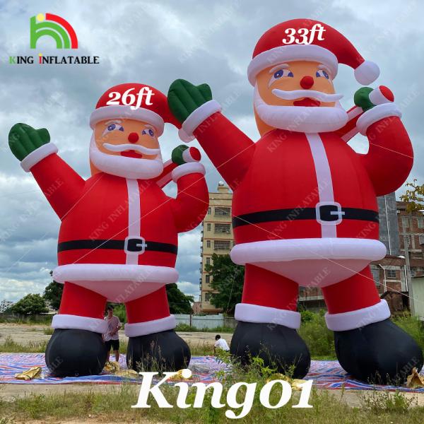 Buy cheap 20ft 26ft 33ft Advertising Inflatable Santa Claus For Christmas Party Decoration from wholesalers