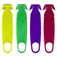 Buy cheap Customizable Plastic Handle Carbon Steel Blade Safety Carton Knife with Color product