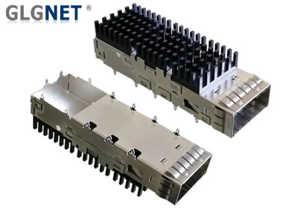 Buy cheap Copper Alloy Single Port QSFP28 Cage Assembly Mates Wtih QSFP28 Connector from wholesalers