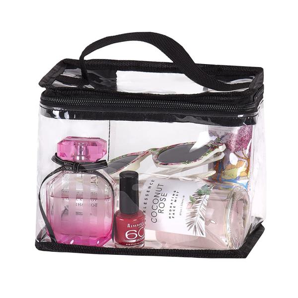 Buy cheap Large Water Resistant Clear Travel Makeup Train Bag with Top Handle from wholesalers