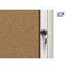 Buy cheap Silver Lockable Cork Show Case,Locakable Single Door Office Notice Board from wholesalers