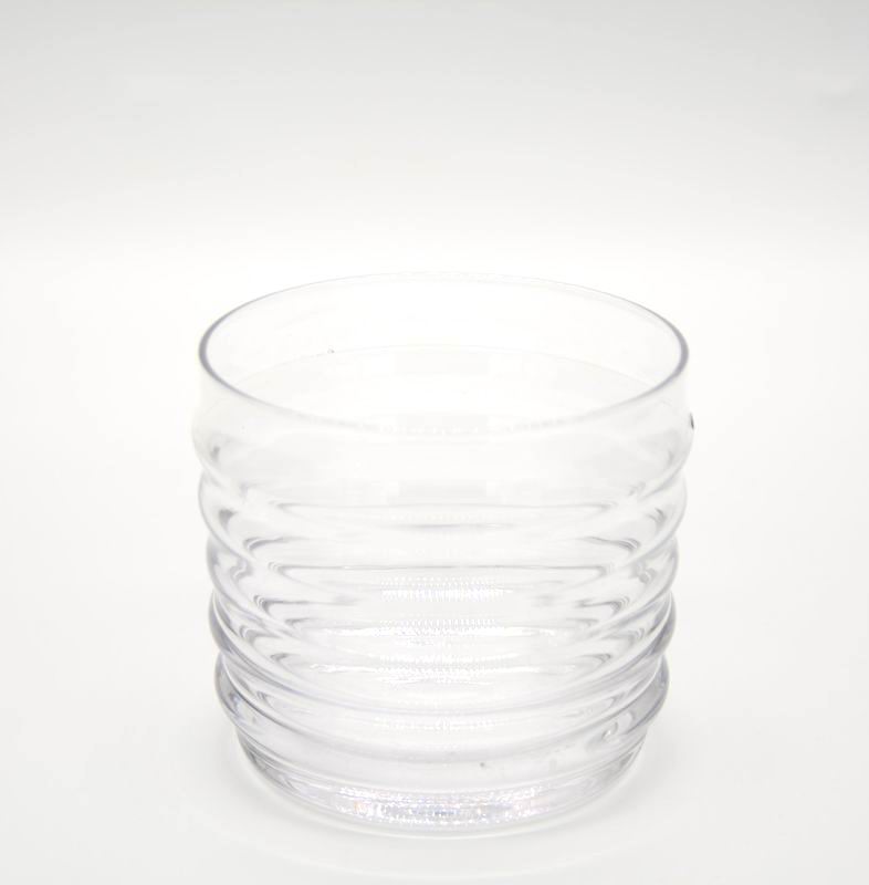 Anti Skidding Handmade Whiskey Glass With Wave Pattern