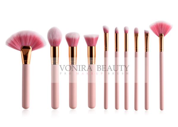 Buy cheap Economic 15 Pcs Pink Handle Synthetic Hair Makeup Brushes Set from wholesalers