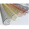 Buy cheap Twin Ring 1.4mm Diameter Metal Spiral Binding Coils For Coil Books from wholesalers