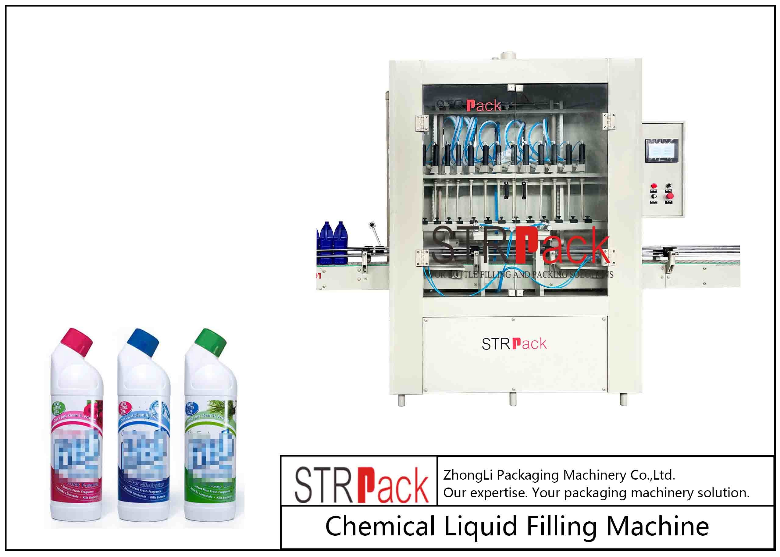 Linear Type Chemical Liquid Daily Use Filling Machine With Variable Volume