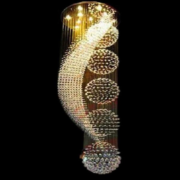 Buy cheap Long stair modern lamp crystal chandelier LED lights elegant chandelier(WH-NC-19) from wholesalers