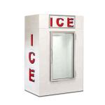 1841L Outdoor Ice Merchandiser Freezer Air Cooling Stainless Steel Dipping