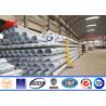 Buy cheap Power Distribution Line Steel Transmission Poles +/- 2% Tolerance ISO Approval from wholesalers