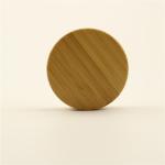 24/410 Natural Bamboo Lid Wooden Screw Cap For Cosmetic Bottle Eco-friendly