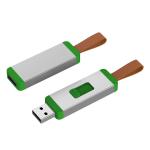 ODM Leather Usb Flash Drive Print Logo 4G 20MB/S Reading Speed