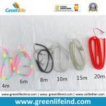 Yellow Retractable Clip Elastic Plastic Coil Cord Rope Strap Lanyard