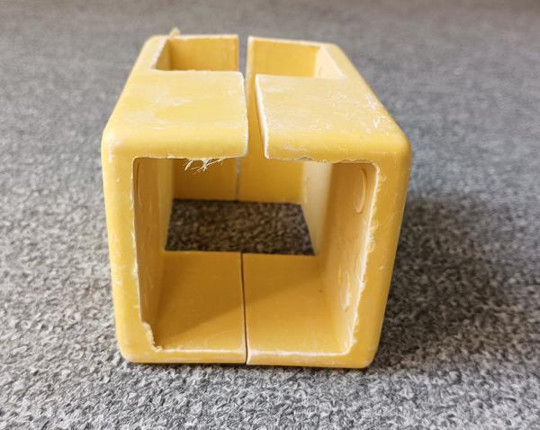 Buy cheap Yellow Hollow Fiberglass Tube 90 Degree Elbow Pipe Tube FRP Fittings for Construction from wholesalers
