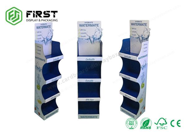 Buy cheap OEM ODM Cardboard Floor Displays Customized Retail Carton Paper Floor Stand from wholesalers