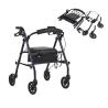 Buy cheap Four Wheels Aluminum Medical Folding Wheelchair Rollator Walker from wholesalers