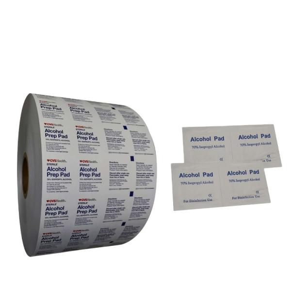Pharmaceuticals Aluminum Foil Paper for Disinfection Wipes Wet Wipe Pack